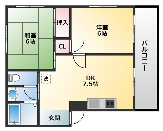 ツイン77の物件間取画像